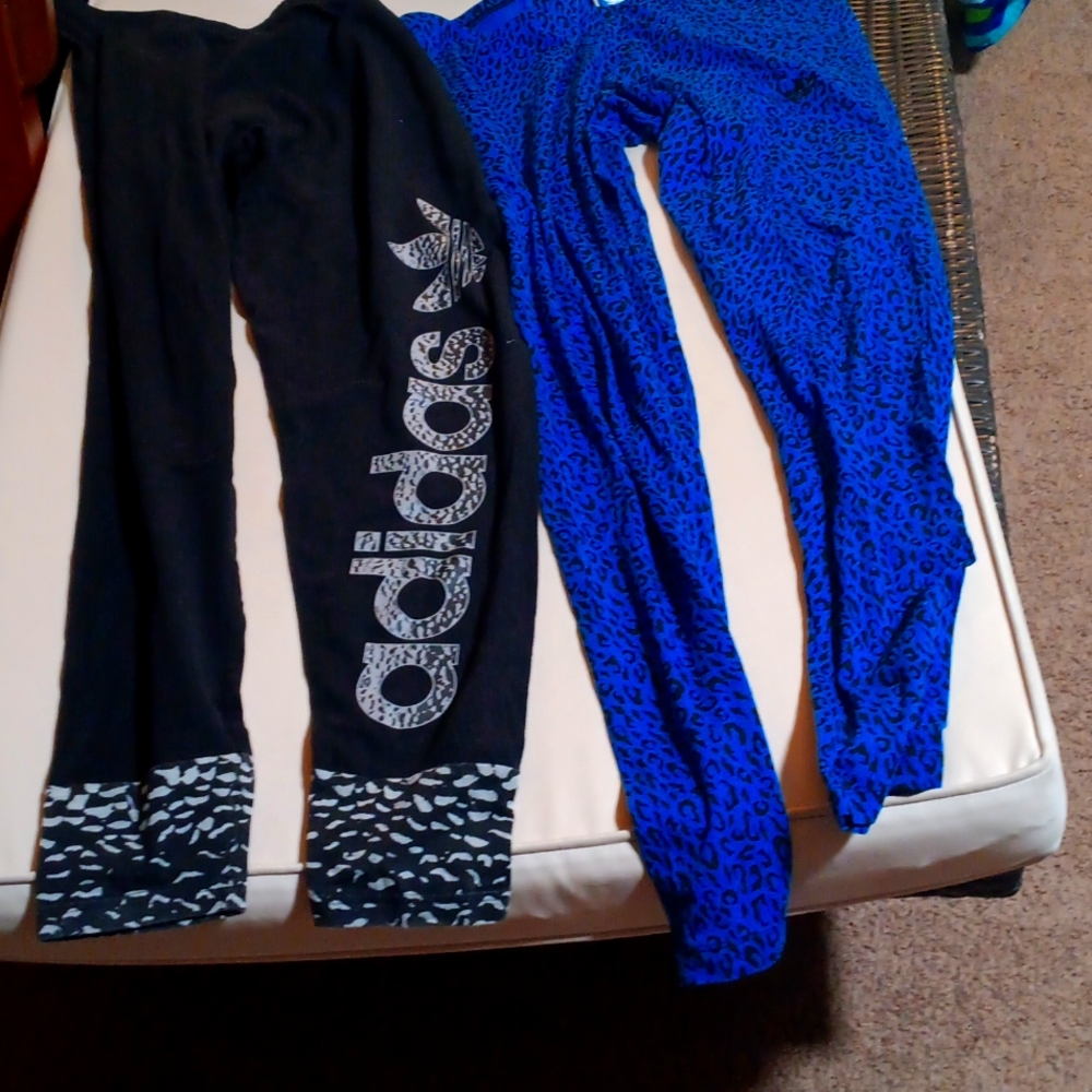 Two pair of XL Adidas leggings